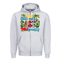 Heather Grey little miss sassy pants Zipper Hoodie - Zillion Design Studio