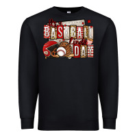 Black it's a baseball kinda day Premium Sweatshirt - Jasminsmagicworld