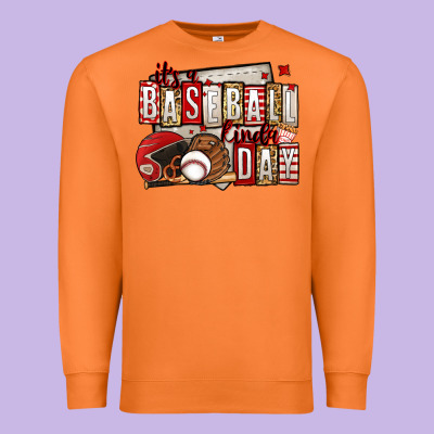It's A Baseball Kinda Day Premium Sweatshirt Designed By Jasminsmagicworld