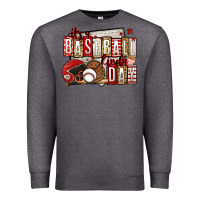 Charcoal Heather it's a baseball kinda day Premium Sweatshirt - Jasminsmagicworld