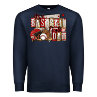 Navy it's a baseball kinda day Premium Sweatshirt - Jasminsmagicworld