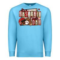 Ocean Blue it's a baseball kinda day Premium Sweatshirt - Jasminsmagicworld