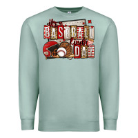 Seafoam it's a baseball kinda day Premium Sweatshirt - Jasminsmagicworld