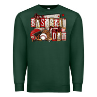Sports Green it's a baseball kinda day Premium Sweatshirt - Jasminsmagicworld