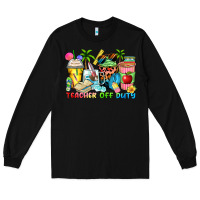 Black teacher off duty coffee cups Long Sleeve Tee - Zillion Design Studio