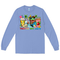 Colony Blue teacher off duty coffee cups Long Sleeve Tee - Zillion Design Studio