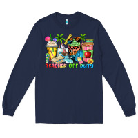 Navy teacher off duty coffee cups Long Sleeve Tee - Zillion Design Studio