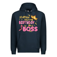 Navy birthday boss Premium Hoodie - MaliasSmallBusiness