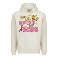 Oatmeal Heather birthday boss Premium Hoodie - MaliasSmallBusiness