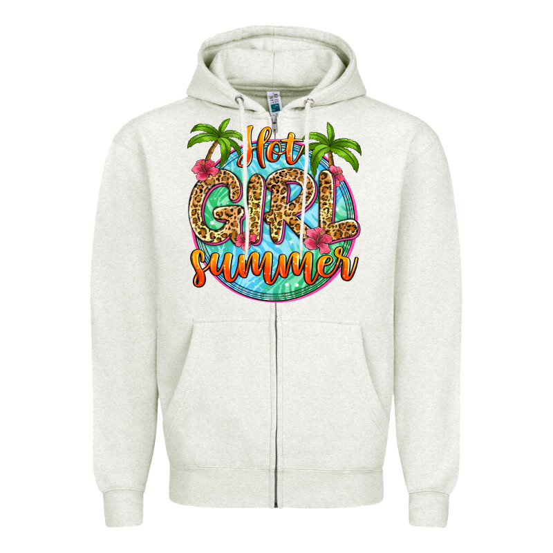 Hot Girl Summer Zipper Hoodie by Zillion Design Studio | Teevron