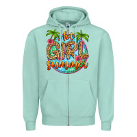 Seafoam hot girl summer Zipper Hoodie - Zillion Design Studio