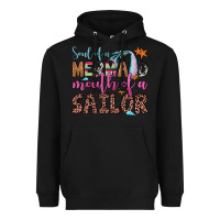 Black soul of a mermaid mouth of a sailor Heavyweight Hoodie - JahusDesignShop