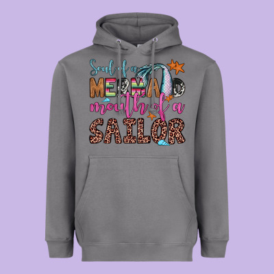 Soul Of A Mermaid Mouth Of A Sailor Heavyweight Hoodie Designed By Jahusdesignshop