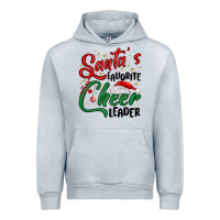 Heather Grey santa s favorite cheer leader Urban Hoodie - MaliasSmallBusiness