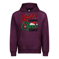 Mauve Wine santa s favorite cheer leader Urban Hoodie - MaliasSmallBusiness