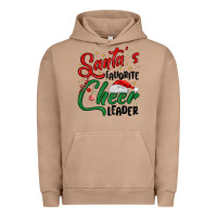 Pigment Burro santa s favorite cheer leader Urban Hoodie - MaliasSmallBusiness