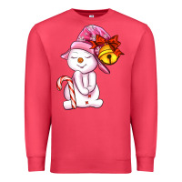 Cardinal winter pink snowman Premium Sweatshirt - AdoDesignShop