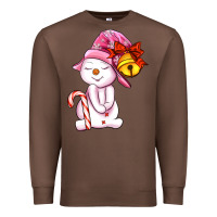 Chestnut winter pink snowman Premium Sweatshirt - AdoDesignShop