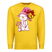 Lemon winter pink snowman Premium Sweatshirt - AdoDesignShop