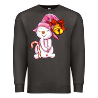 Smoke winter pink snowman Premium Sweatshirt - AdoDesignShop