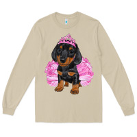 Mushroom Balerina Dachshund With Tutu Long Sleeve Tee - RanaPortraitStore