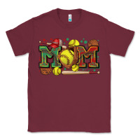 Burgundy mom softball Classic Tee - Zillion Design Studio