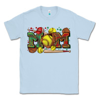 Dusty Blue mom softball Classic Tee - Zillion Design Studio