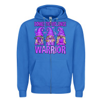 True Royal Domestic Violence Warrior Gnomes Zipper Hoodie - texasbilliewilder