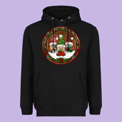 Christmas Gnomies Christmas Ornament Heavyweight Hoodie Designed By Bundleandbundleshop