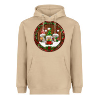 Mushroom christmas gnomies christmas ornament Heavyweight Hoodie - BundleAndBundleShop