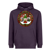 Plum christmas gnomies christmas ornament Heavyweight Hoodie - BundleAndBundleShop