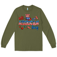 Army Green all american boy Long Sleeve Tee - AdoDesignShop