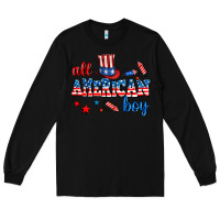 Black all american boy Long Sleeve Tee - AdoDesignShop
