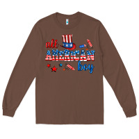Chestnut all american boy Long Sleeve Tee - AdoDesignShop