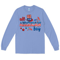 Colony Blue all american boy Long Sleeve Tee - AdoDesignShop