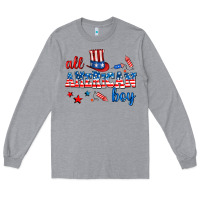Heather Grey all american boy Long Sleeve Tee - AdoDesignShop