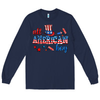 Navy all american boy Long Sleeve Tee - AdoDesignShop