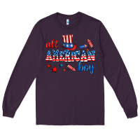 Plum all american boy Long Sleeve Tee - AdoDesignShop