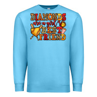 Ocean Blue diamonds are a girl's best friend softball Premium Sweatshirt - Jasminsmagicworld