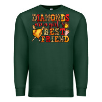 Sports Green diamonds are a girl's best friend softball Premium Sweatshirt - Jasminsmagicworld