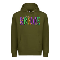 Army Green mardi gras krewe Premium Hoodie - MaliasSmallBusiness