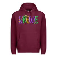 Burgundy mardi gras krewe Premium Hoodie - MaliasSmallBusiness