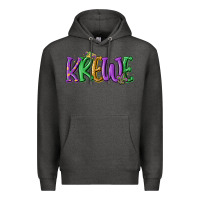 Charcoal Heather mardi gras krewe Premium Hoodie - MaliasSmallBusiness