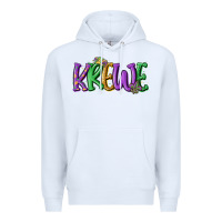 White mardi gras krewe Premium Hoodie - MaliasSmallBusiness