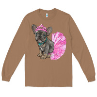 Toasted Coconut Balerina French Bulldog With Tutu Long Sleeve Tee - RanaPortraitStore