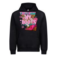 Black if i cant wear my boots i aint going Urban Hoodie - NancyCooperArtShop