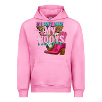 Fuchsia Pink if i cant wear my boots i aint going Urban Hoodie - NancyCooperArtShop