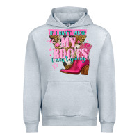 Heather Grey if i cant wear my boots i aint going Urban Hoodie - NancyCooperArtShop