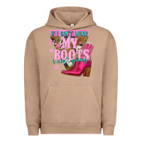 Pigment Burro if i cant wear my boots i aint going Urban Hoodie - NancyCooperArtShop