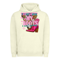 Pigment Pistachio if i cant wear my boots i aint going Urban Hoodie - NancyCooperArtShop